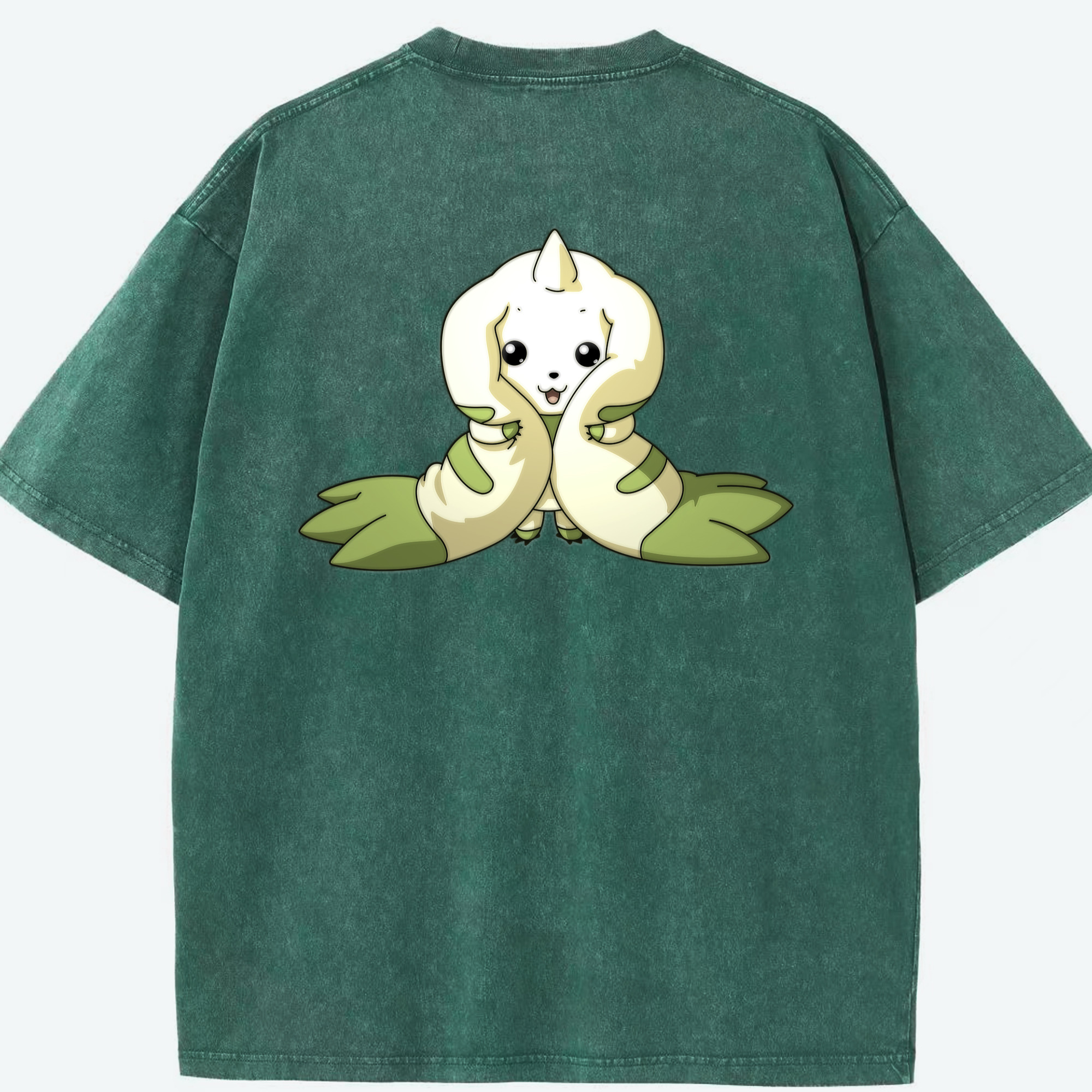 （画像用） Digimon デジタルモンスター/デジモン 綿100% ヴィンテージ風 半袖Tシャツ（背面プリント）